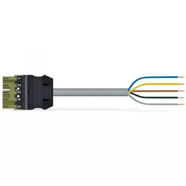 C�BLE DE RACCORDEMENT PR�C�BL� CCA CONNECTEUR M�LE/EXTR�MIT� LIBRE, VERT CLAIR
