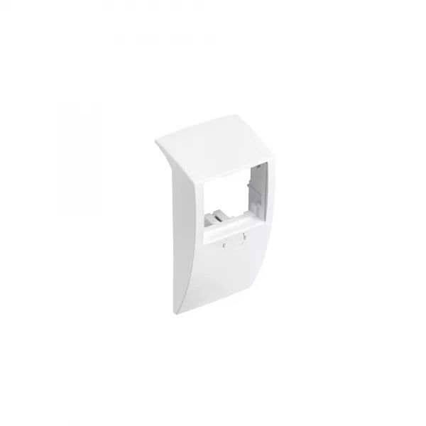 Cadre 45mmx45mm - 1 poste - Pour plinthe Keva 125mmx20mm - PVC Blanc Artic