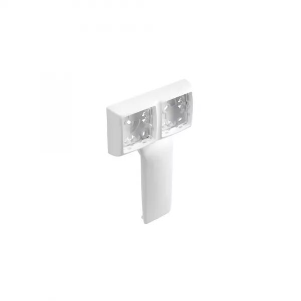 Cadre double Appareillage Saillie Legrand - Pour plinthe Keva 125x20mm - Blanc