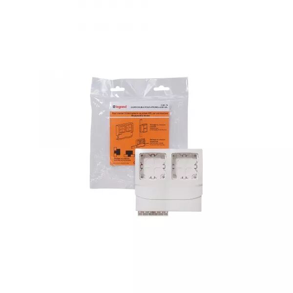 CADRE DOUBLE POUR APPAREILLAGE APPARENT - POUR MOULURES 16MM