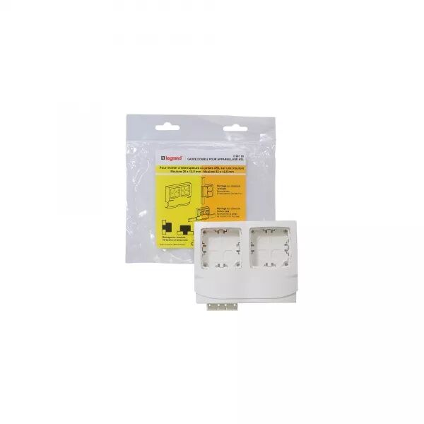 CADRE DOUBLE POUR APPAREILLAGE SAILLIE POUR MOULURES HAUTEUR 12,5MM