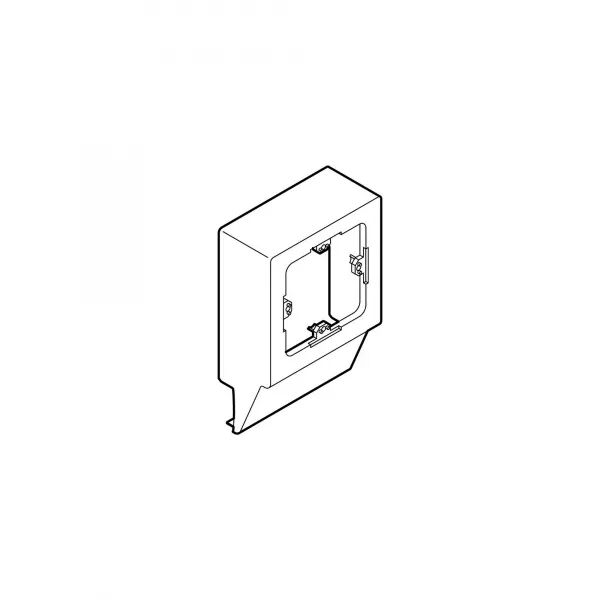 Cadre entraxe 60mm-Profondeur 15mm-Pour moulures Keva profondeur 15mm-PVC Blanc