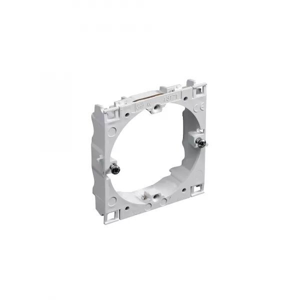 Cadre fixation Logix Universel-1 poste-Largeur 80mm, appareillage entraxe 60mm