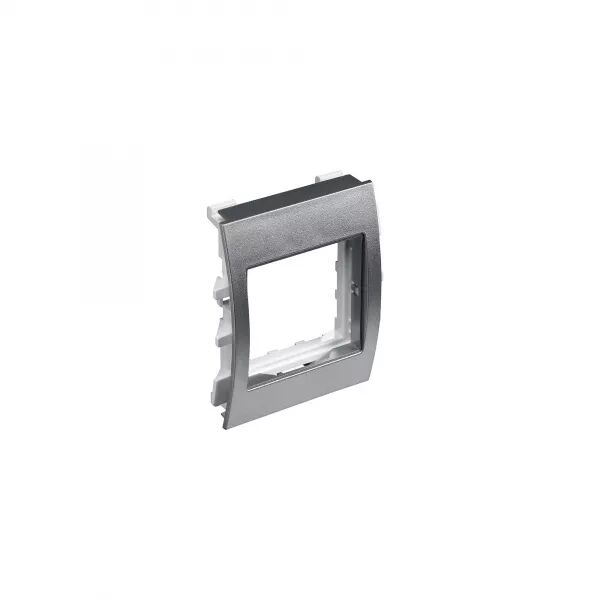 Cadre pour montage appareillage sur corniche Logix 80x80-PVC couleur Aluminium