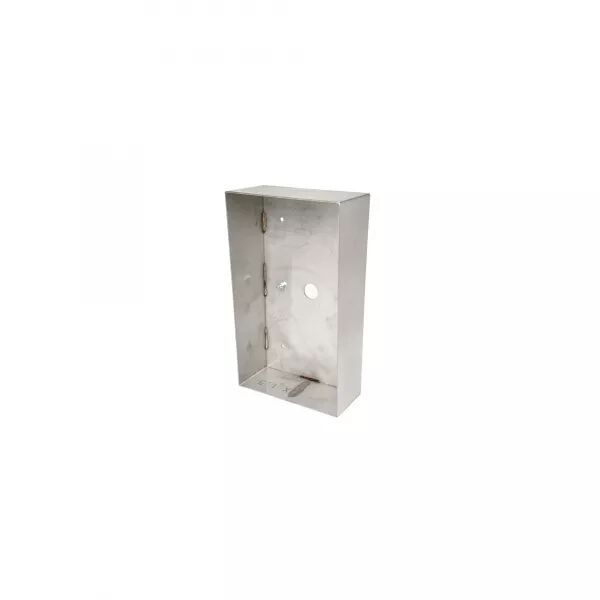 CADRE SAILLIE INOX AVEC VISI�RE ANTI PLUIE, POUR PLATINES AUDIO KDA2 ET KDA4
