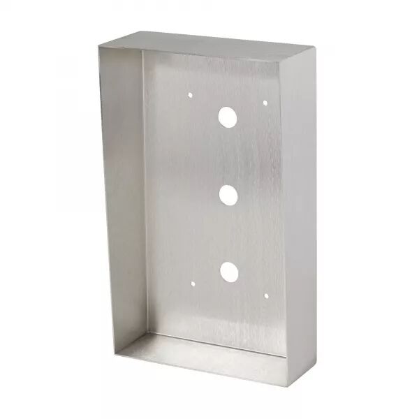 CADRE SAILLIE INOX AVEC VISI�RE POUR PLATINE 1 BOUTON D\'APPEL IXDVFL ET IXSSAL