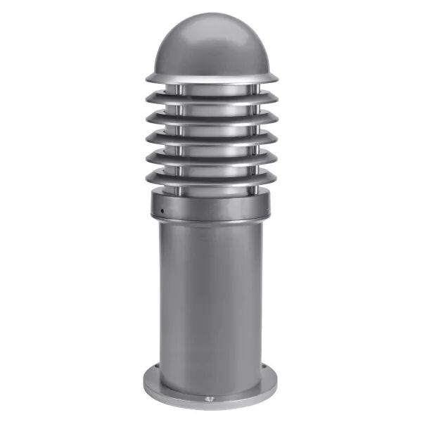 CALEO 1 - Borne Ext. IP44 IK07, gris, E27 100W max., Lpe non incl., haut.42cm (1793)
