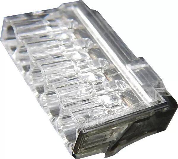 CAPRI - 100 Bornes de connexion SLIM 5 entr�es pour fils rigides 0,5 � 2,5mm2 24A-450V (CAP307105)