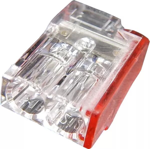 CAPRI - 200 Bornes de connexion SLIM 2 entr�es pour fils rigides 0,5 � 2,5mm2 24A-450V (CAP307102)