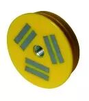 CAPRI - Aimant Resine pour Maxibanche �64 800N Jaune Application avec peu de feraillage (CAP499800)