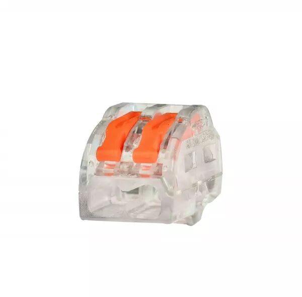 CAPRI - Borne � levier 2 entr�es EATON pour fils souples et rigides 0,2 � 4mm2 24A-450V (CAP308102)