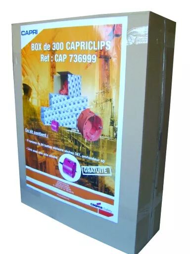 CAPRI - Lot de 300 Capriclips 6X50 +1 Scie Cloche (CAP736999)