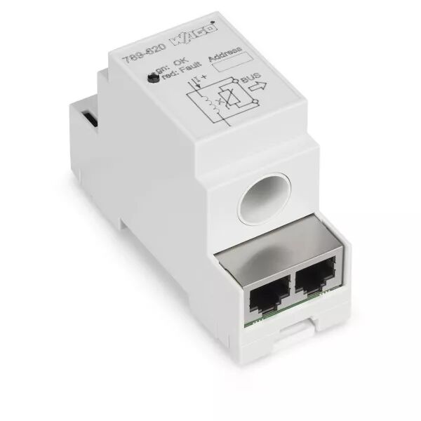 Capteur de courant 0-80A DC - Modbus RS485- 2x RJ45 ALIM 24VDC789-620