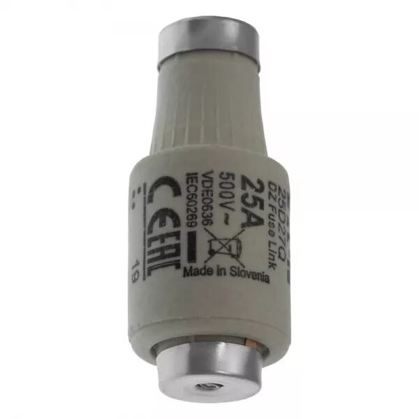 CARTOUCHE FUSIBLE, BASSE TENSION, 25 A, AC 500 V, D2, GR, IEC, � ACTION RAPIDE