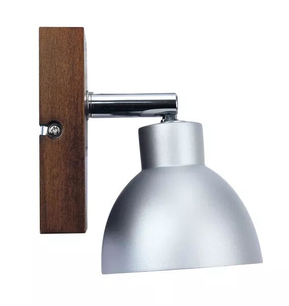 CASA - SPOT SUR PAT�RE GU10 60W MAX., ORIENTABLE, ALU/BOIS, LPE NON INCL.