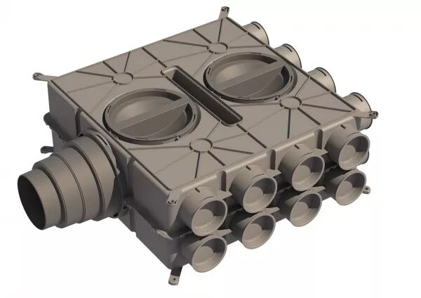 CDP 16X75 - CAISSON DE DISTRIBTION 16 PIQUAGES POUR RESEAUX CLIP & GO