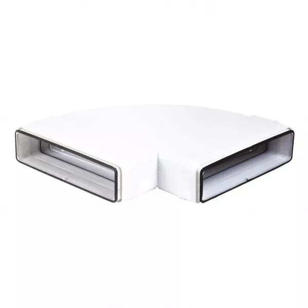 Ch 55 x 220 j - coude horizontal 90� rectangulaire section 55 x 220 avec joint (460059)