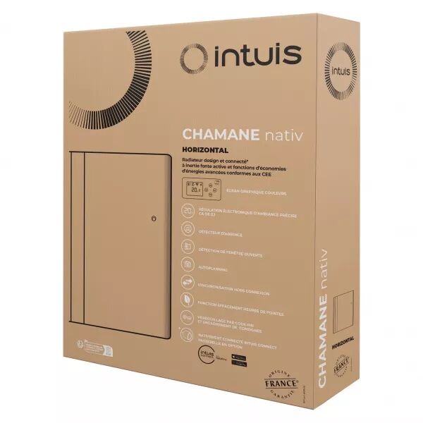 Chamane nativ radiateur horizontal - 1250 watts - anthraciteM198124