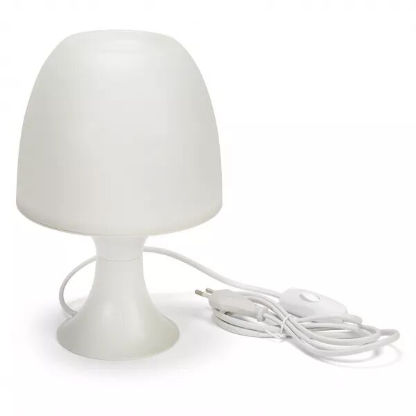 CHAMPIGNON: Lampe de table blanche avec douille E14