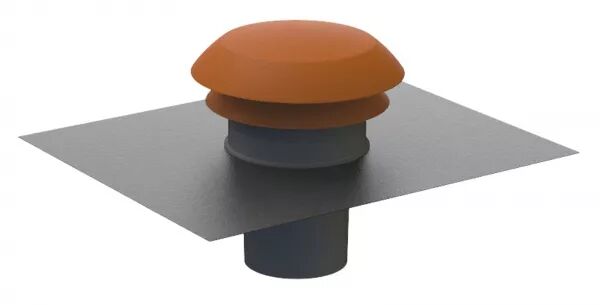 CHAPEAU DE TOITURE CPR - DIAM�TRE 125MM - GRIS ARDOISE