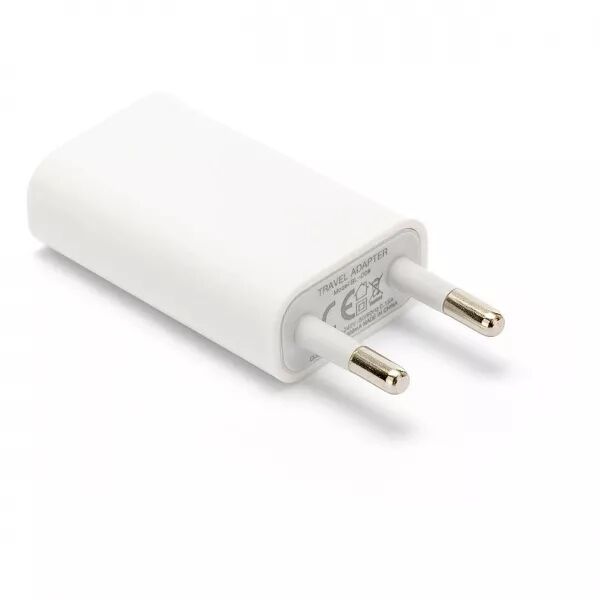Chargeur 220V, USB 1A (pour IPhone), blanc