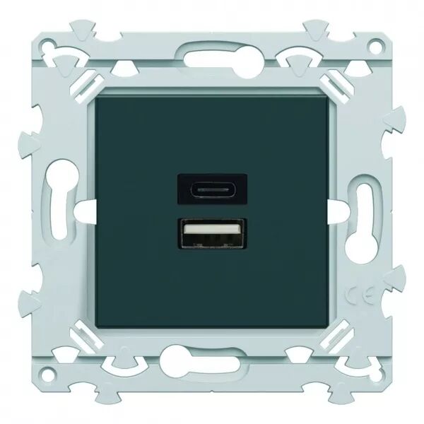 Chargeur Dble USB A+C anthracite (WE113A)