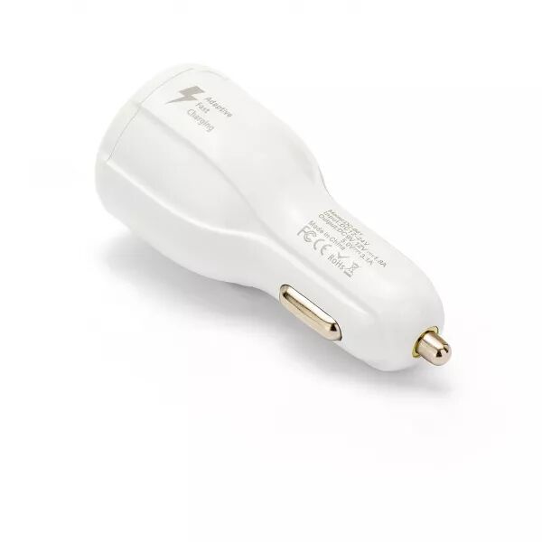 Chargeur de voiture, Duo 3,1A, blanc