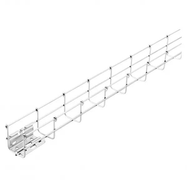 CHEMIN DE C�BLES EN FILS D\'ACIER SOUD�S BFR60 - PR� ASSEMBL� - LONGUEUR 3 M�TRES - LARGEUR 50MM - FINITEUR EZ (mv50480)