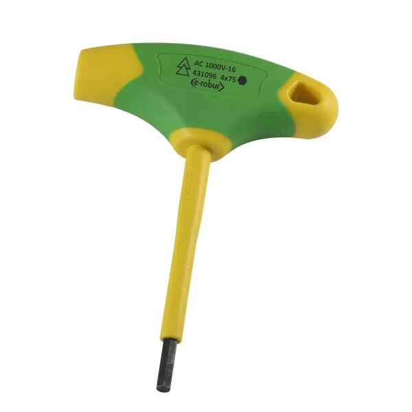 CL� EN T 6 PANS M�LE 4MM BIMATI�RE ISOL� 1000V POUR BORNES DE DISJONCTEURS