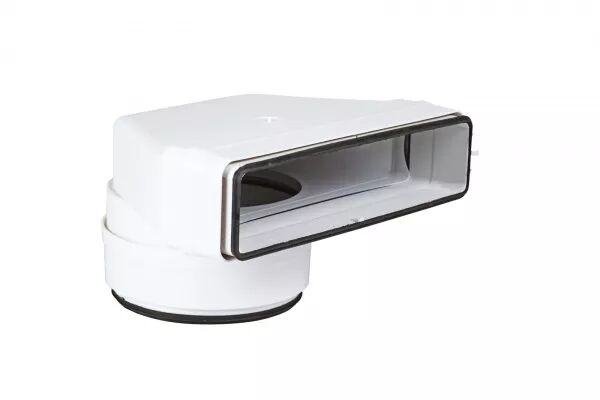 CMV 55X220X125JB - COUDE MIXTE VERTICAL A JOINT POUR BOUCHE RESEAU RECTANGULAIRE