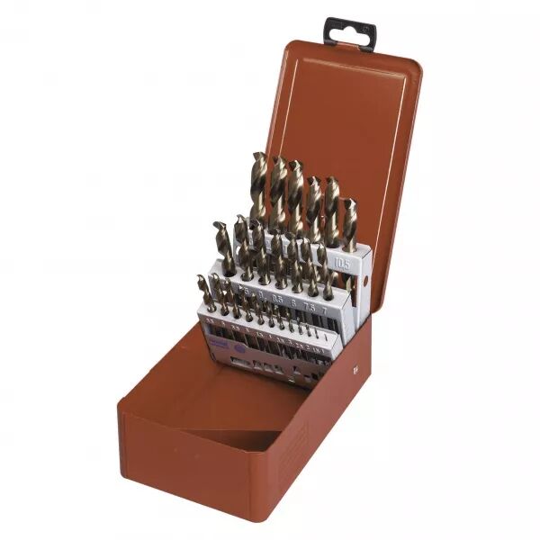 Coffret 19 forets HSS cobalt, 1-10 mm. (262440)