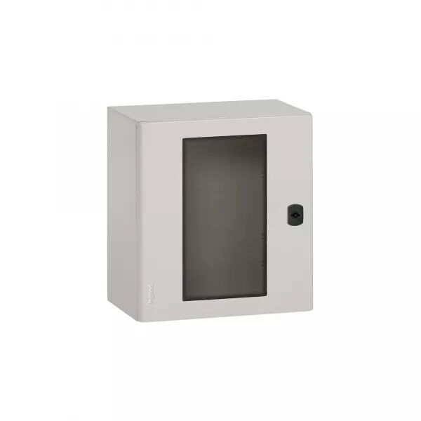COFFRET ATLANTIC M�TAL IP66 IK10 RAL7035 - PORTE VITR�E 600X600X250MM ET PLAQUE