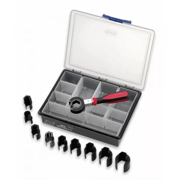 COFFRET CLIQUET + 9 DOUILLES OUVERTES POUR PRESSE-�TOUPES JUSQU\'� M25