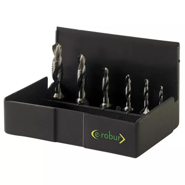 Coffret de 6 forets taraudeurs M3, M4, M5, M6, M8 et M10 (072040)