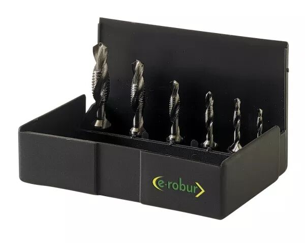 COFFRET DE 6 FORETS TARAUDEURS M3, M4, M5, M6, M8 ET M10