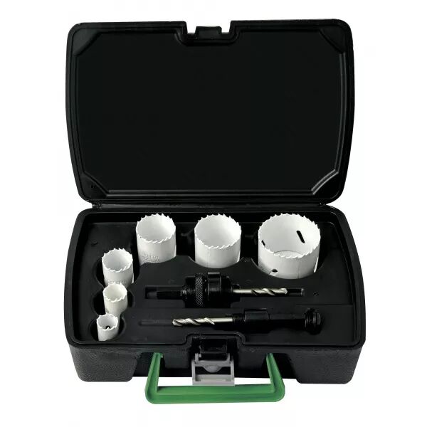 COFFRET DE 6 SCIES TR�PANS COBALT 22-29-35-44-51-64 MM AVEC ARBRES MOTEUR.