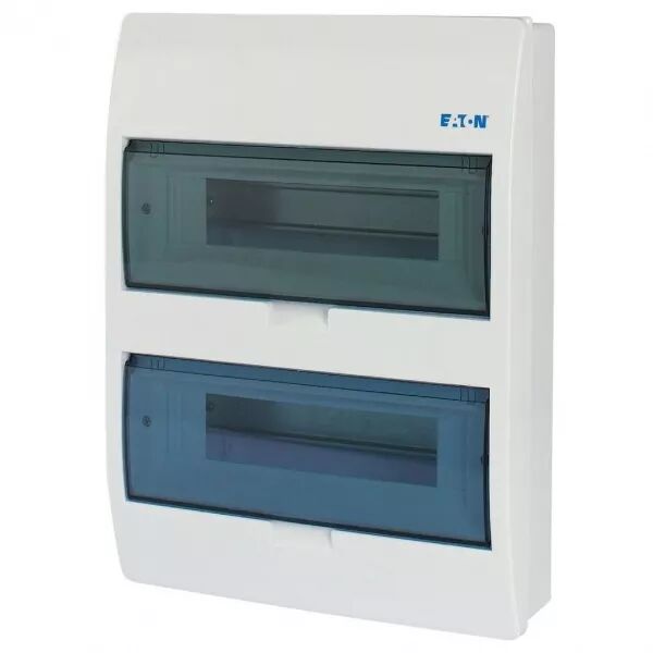 Coffret en saillie IP40, 2 rang�es, 24 mod, porte transparente (280349)