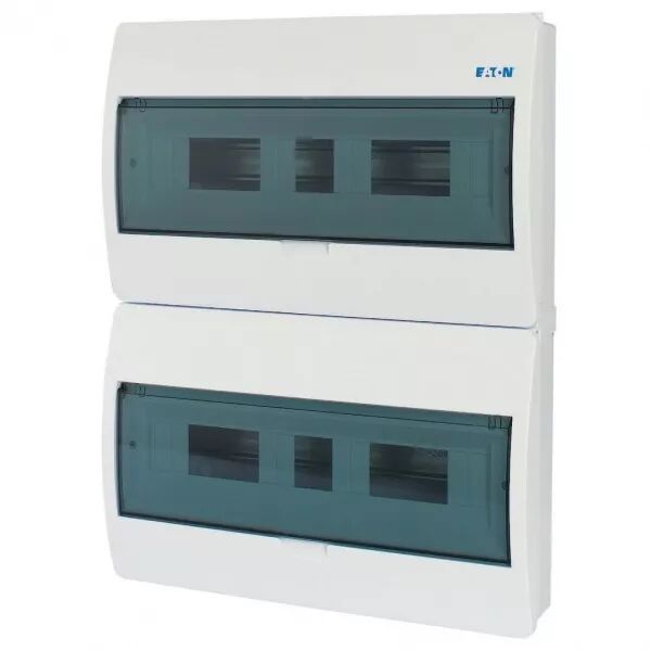Coffret en saillie IP40, 2 rang�es, 36 mod, porte transparente (280350)