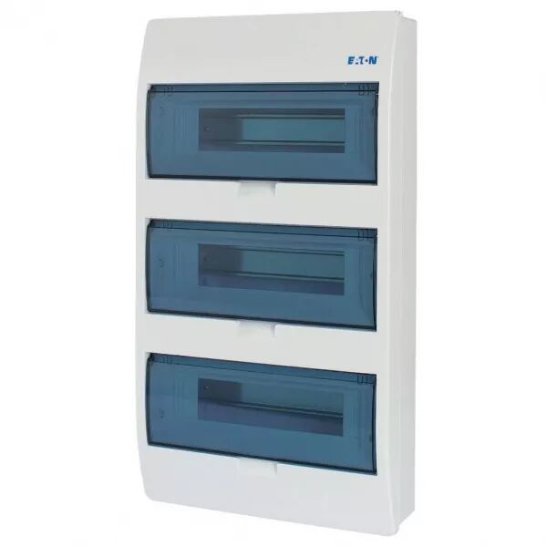 Coffret en saillie IP40, 3 rang�es, 36 mod, porte transparente (284640)