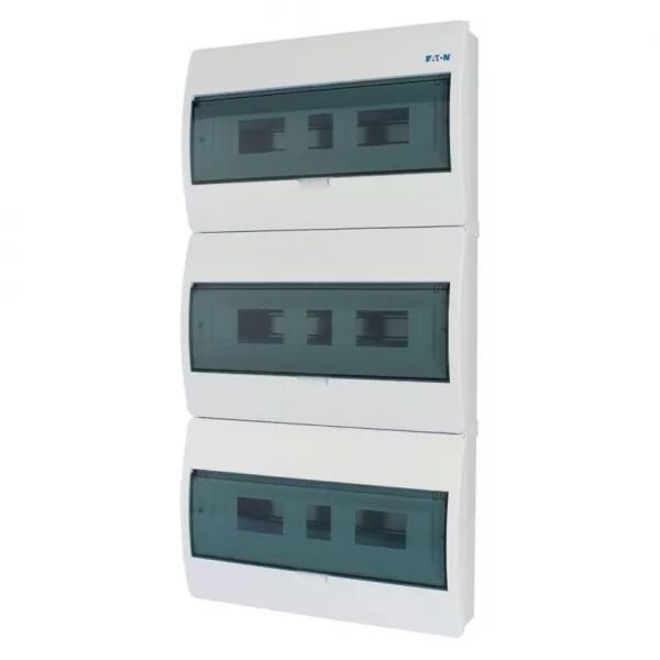 Coffret en saillie IP40, 3 rang�es, 54 mod, porte transparente (280351)
