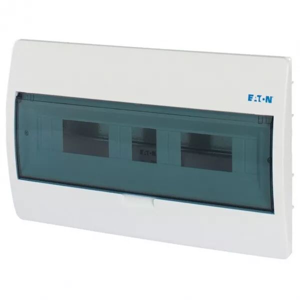 Coffret encastr� IP40, 1 rang�e, 18 mod, porte transparente (280355)
