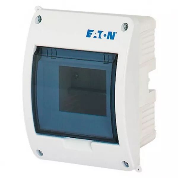 Coffret encastr� IP40, 1 rang�e, 5 mod, porte transparente (280352)