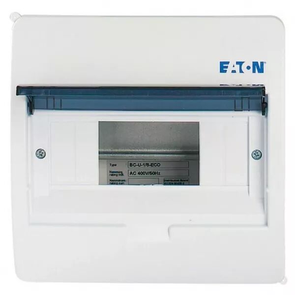 Coffret encastr� IP40, 1 rang�e, 8 mod, porte transparente (280353)