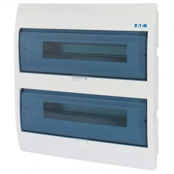Coffret encastr� IP40, 2 rang�es, 36 mod, porte transparente (280357)
