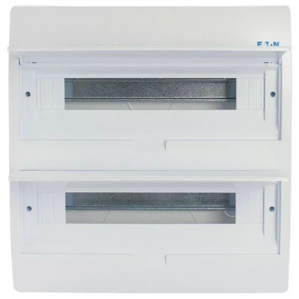 Coffret encastr� IP40, 2 rang�es,36 mod, porte blanche (281711)