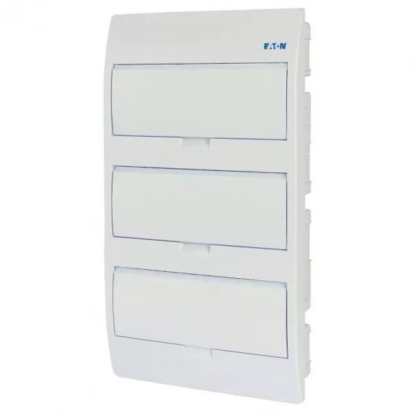 Coffret encastr� IP40, 3 rang�es,36 mod, porte blanche (284643)