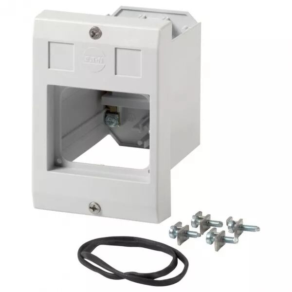 Coffret isolant, montage encastr�, HxLxP=129x85x80mm, +d�coupe 45mm, pour PKZ01 (289935)