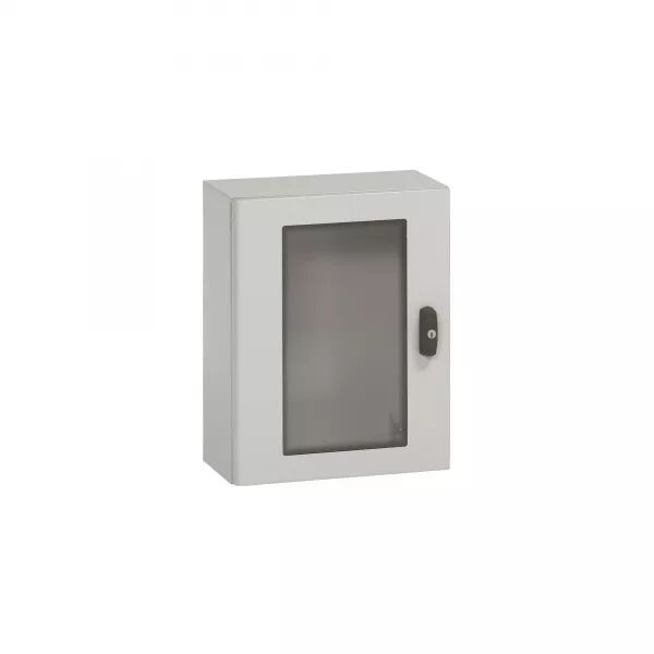 COFFRET M�TAL - PORTE VITR�E ATLANTIC M�TAL IP66 IK10 - 700X500X250MM - RAL7035