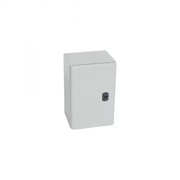COFFRET METAL ATLANTIC VERSION VERTICAL 1 PORTE 300X200X160MM ET PLAQUE