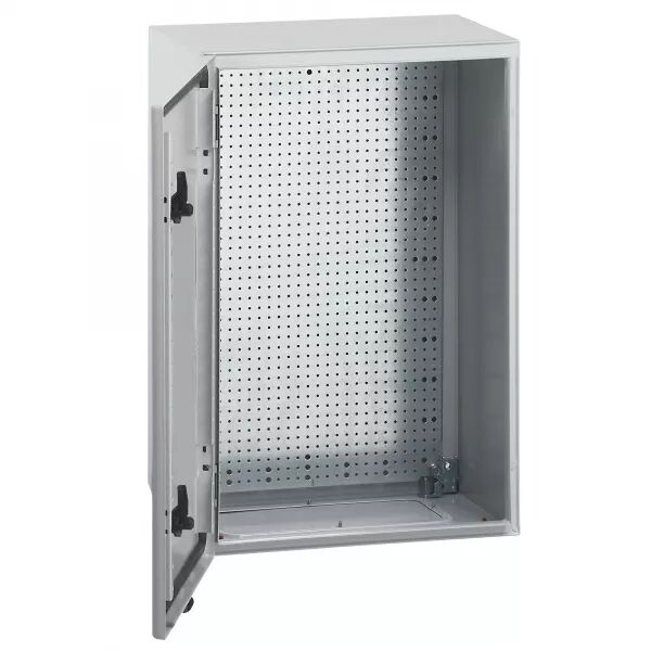 COFFRET METAL ATLANTIC VERSION VERTICAL 1 PORTE 600X400X250MM AVEC PLAQUE